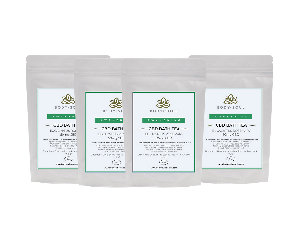 All Natural Eucalyptus Rosemary Bath Tea for Relaxation Body + Soul